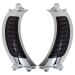 Visionz LED Turn Signal / DRL Vent Inserts for Harley® Road Glide '15-'23 | Chrome