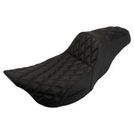 Rise Up Seat for Harley® Touring '08-'23 (Diamond / Black Stitch)