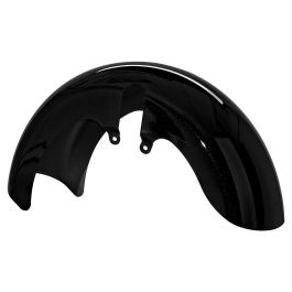 Vivid Black 18" Wide Fat Tire Front Fender for Harley® Touring '96-'23