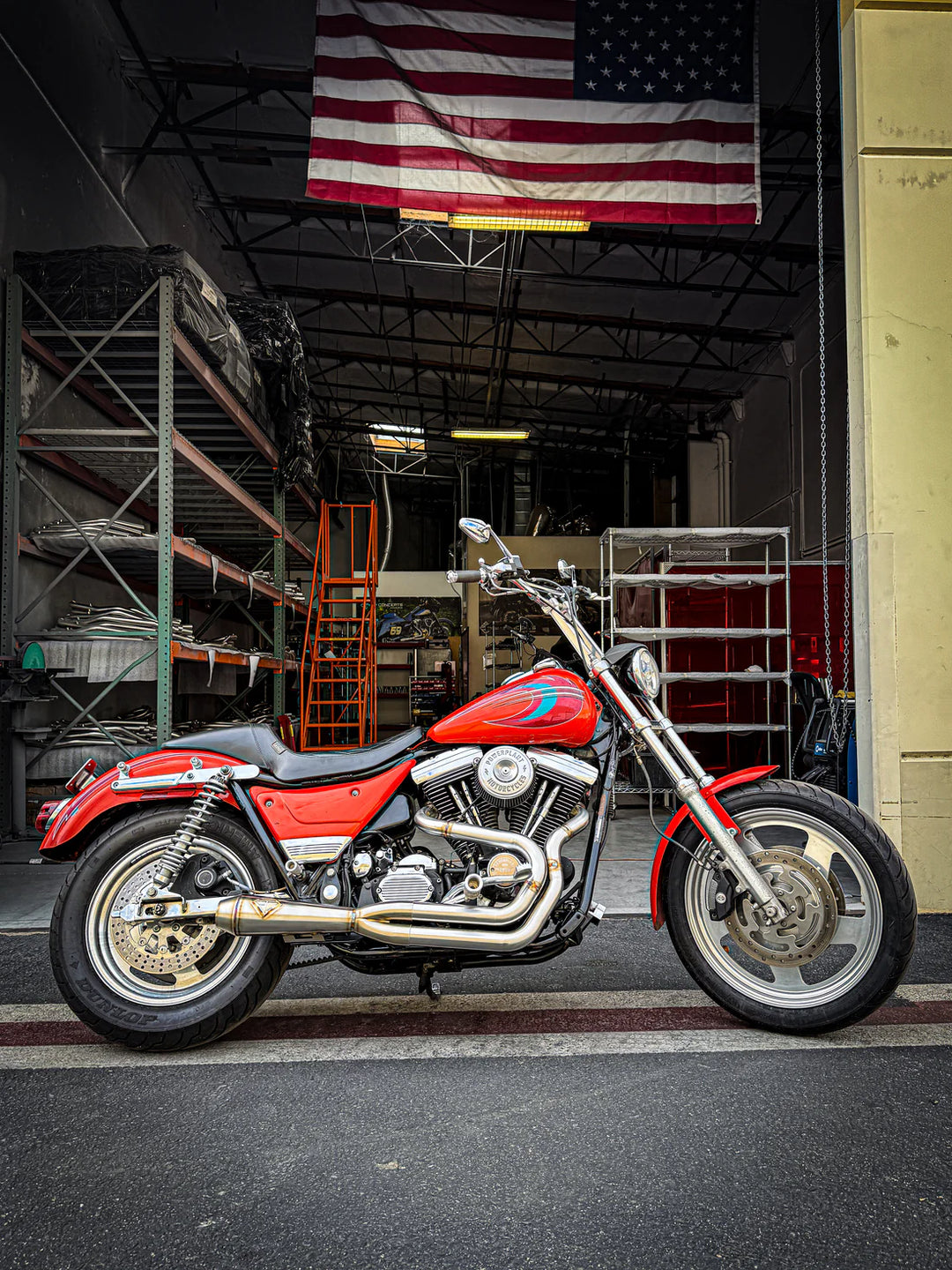 SP Concepts Lanesplitter Exhaust - 1987-1994 FXR W/ Mid Controls