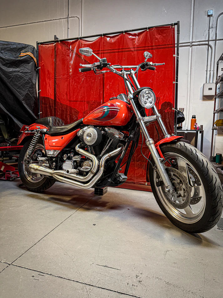 SP Concepts Big Bore 4.5 Exhaust - 1987-1994 FXR W/ Mid Controls