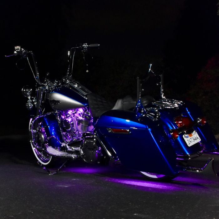 HogWorkz LED Motorcycle Underglow Accent Lighting | 12 Strip Kit - HW307116