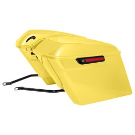Color Matched Stretched Saddlebag Conversion Kit w/ Black Hardware for Harley® Softail '18-'26