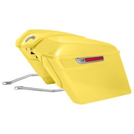 Color Matched Stretched Saddlebag Conversion Kit w/ Chrome Hardware for Harley® Softail '18-'26