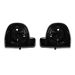 Vivid Black Lower Vented Fairing 6.5" Speaker Pod Mounts for Harley® Touring '94-'23