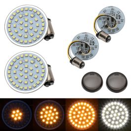 HOGWORKZ® Sequentialz LED Front Turn Signals for Harley-Davidson® | 1157 Base, Bullet Lens