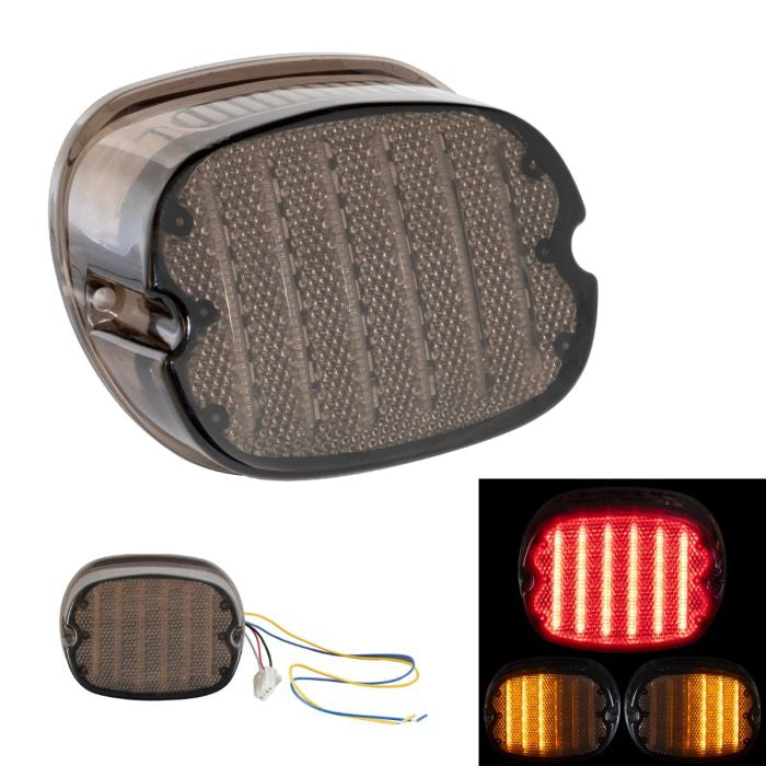 HogWorkz Low Pro LED Taillight & Signals w/ Plate Light for Harley-Davidson® Motorcycles - HW307107