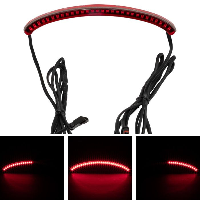 HogWorkz LED Taillight for Harley® Fat Bob FXFB/FXFBS '18-'25 | Red Lens - HW307127