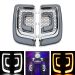 HOGWORKZ® Lumipro LED Rushmore Style Lower Fairing Inserts for Harley® Touring | Chrome