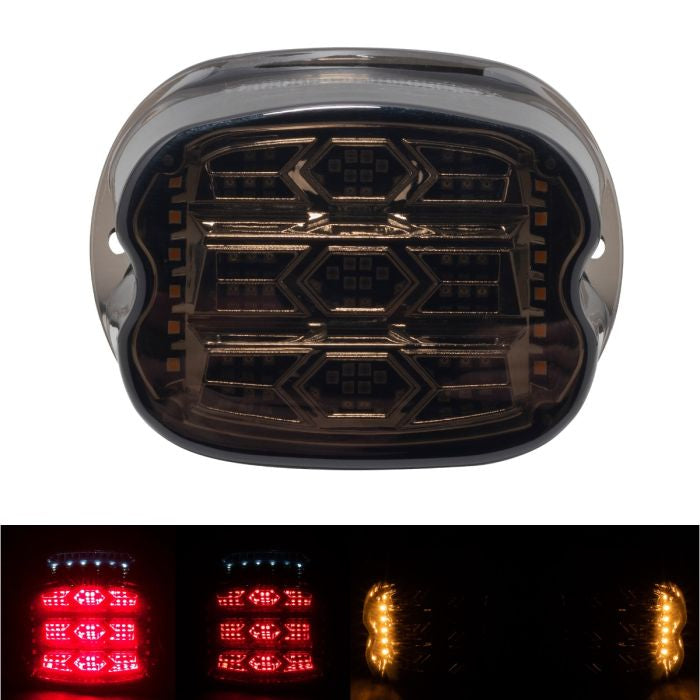 HogWorkz Luminz LED Taillight w/ Plate Light & Signals for Harley-Davidson® Motorcycles - HW307122