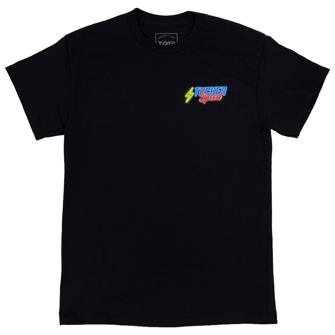 Tucker Speed Neon Lights T-Shirt - Black