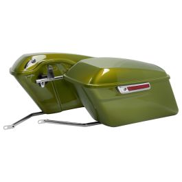 Color Matched Standard Saddlebag Conversion Kit w/ Chrome Hardware for Harley® Softail '18-'26