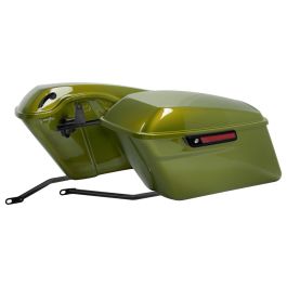 Color Matched Standard Saddlebag Conversion Kit w/ Black Hardware for Harley® Softail '18-'26