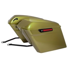 Color Matched Stretched Saddlebag Conversion Kit w/ Black Hardware for Harley® Softail '18-'26