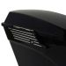 Black Straight Edge Latch Covers for Harley® Saddlebags '94-'13