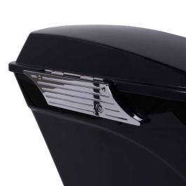 Chrome Straight Edge Latch Covers for Harley® Saddlebags '94-'13