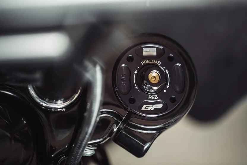 GP Suspension 25mm Cartridge Kit for HD Softail Models: Lowrider, Deluxe, Heritage Classic, Breakout, Streetbob and Slim