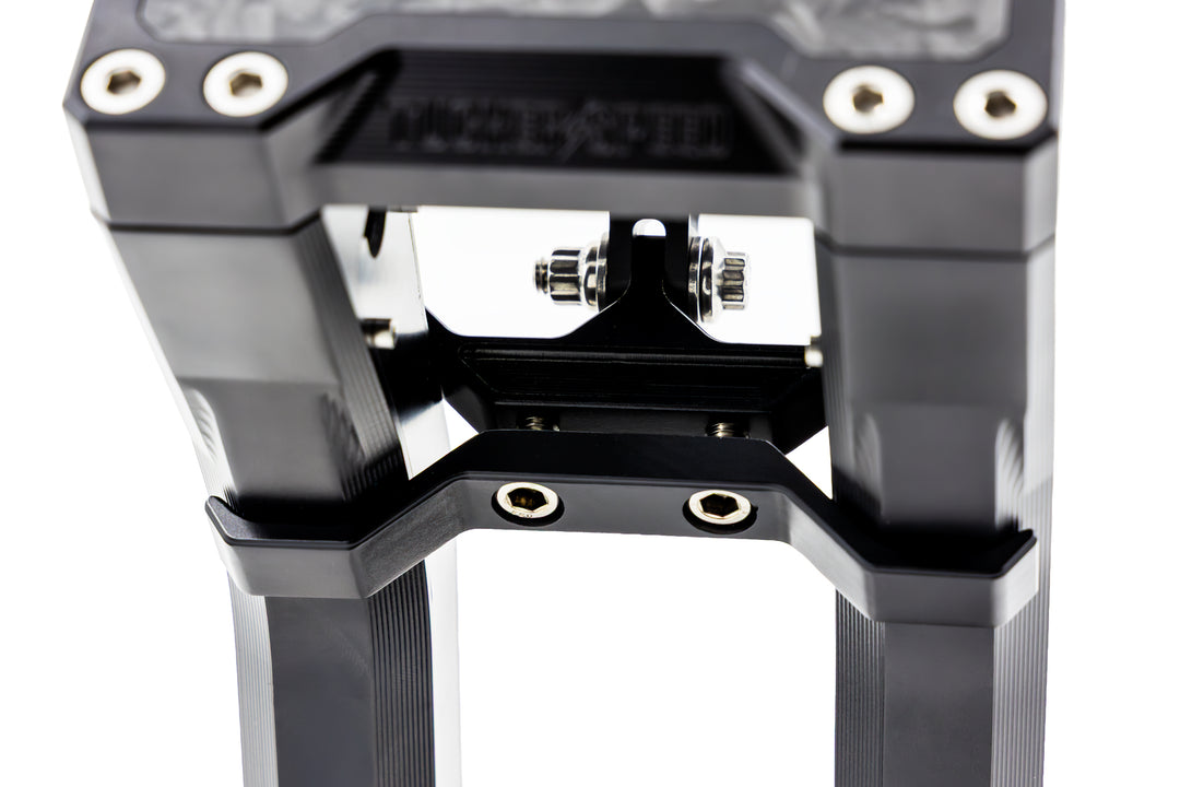 Tucker Speed 8" Pullback Handlebar Risers - Forged Carbon Inlay