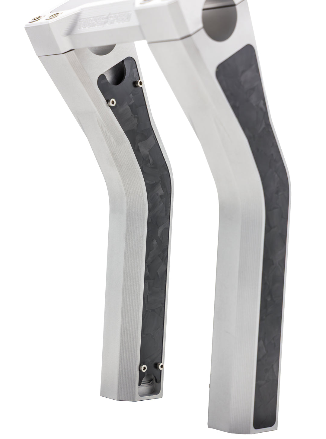 Tucker Speed 8" Pullback Handlebar Risers - Forged Carbon Inlay