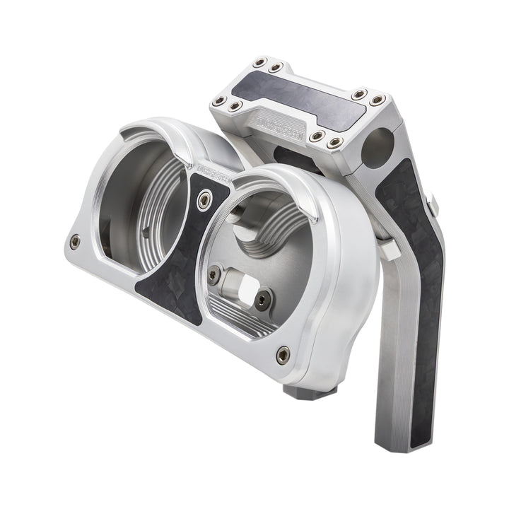 Tucker Speed 8" Pullback Handlebar Risers - Forged Carbon Inlay