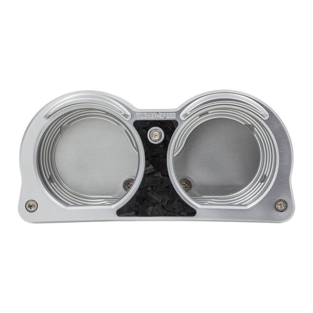 Tucker Speed 8" Pullback Handlebar Risers - Forged Carbon Inlay