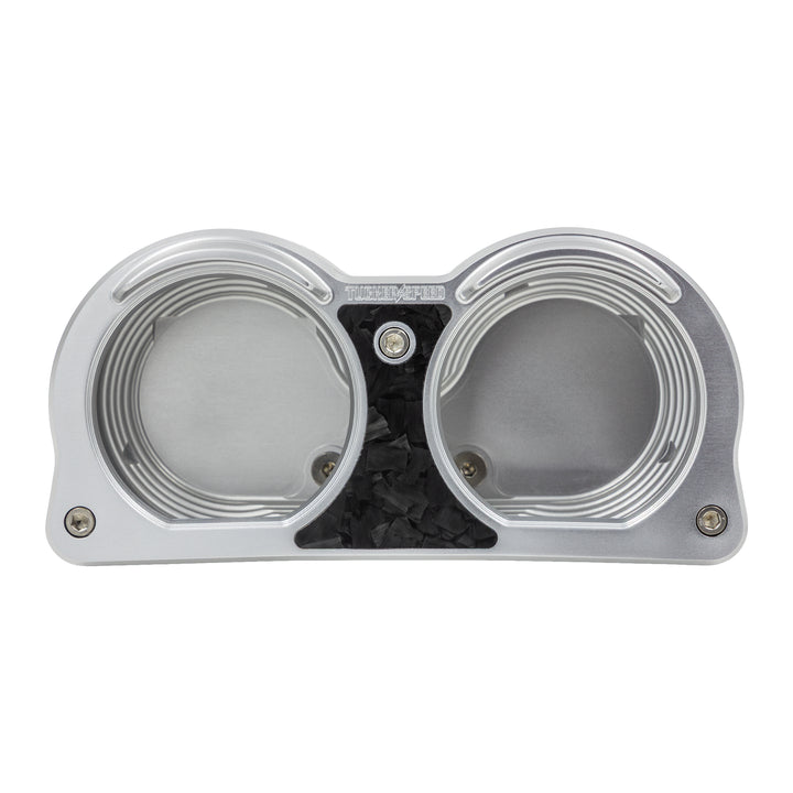 Tucker Speed Road Glide Dual Gauge Mount w/ Mod-Clamp System - Forged Carbon Fiber Inlay - 2015–2023 Road Glide