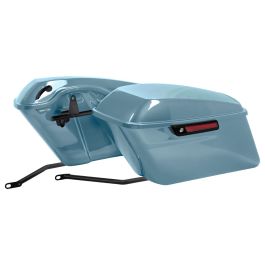 Color Matched Standard Saddlebag Conversion Kit w/ Black Hardware for Harley® Softail '18-'26