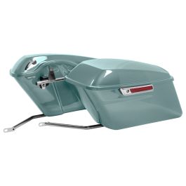 Color Matched Standard Saddlebag Conversion Kit w/ Chrome Hardware for Harley® Softail '18-'26