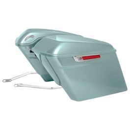 Color Matched Stretched Saddlebag Conversion Kit w/ Chrome Hardware for Harley® Softail '18-'26