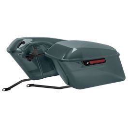 Color Matched Standard Saddlebag Conversion Kit w/ Black Hardware for Harley® Softail '18-'26