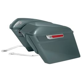 Color Matched Stretched Saddlebag Conversion Kit w/ Chrome Hardware for Harley® Softail '18-'26