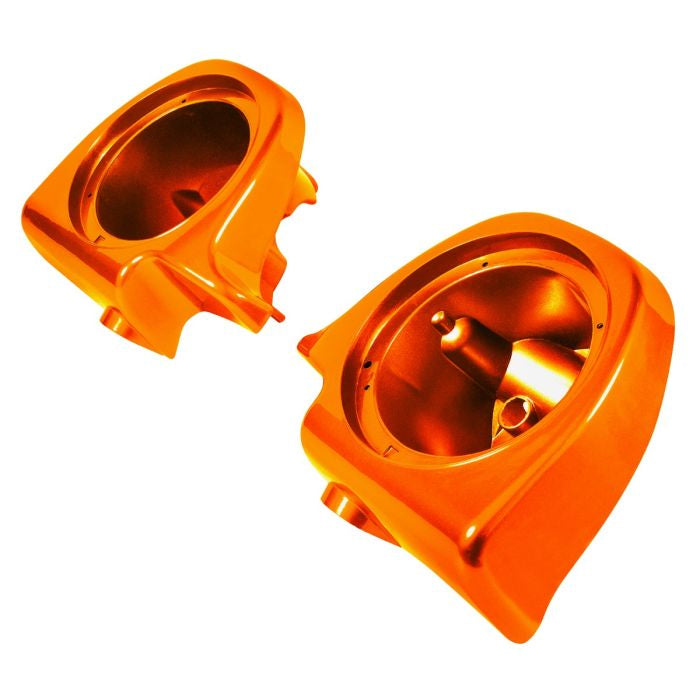 HogWorkz Unpainted Lower Vented Fairing 6.5" Speaker Pod Mounts for Harley® Touring '94-'23 - HW144201 - HW144201
