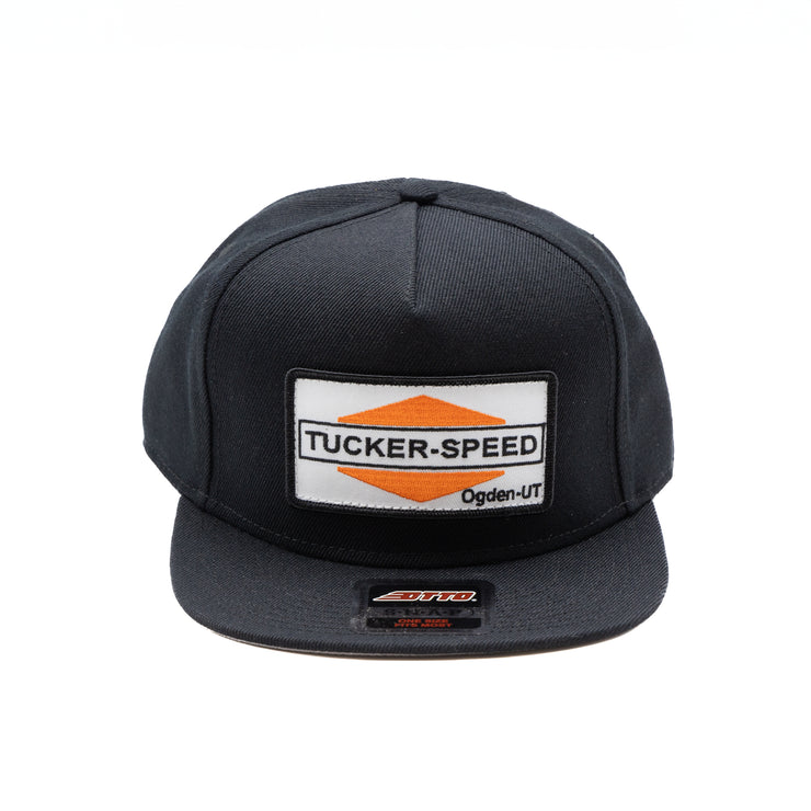 Tucker Speed Triangle Patch Hat - Black / Orange Patch
