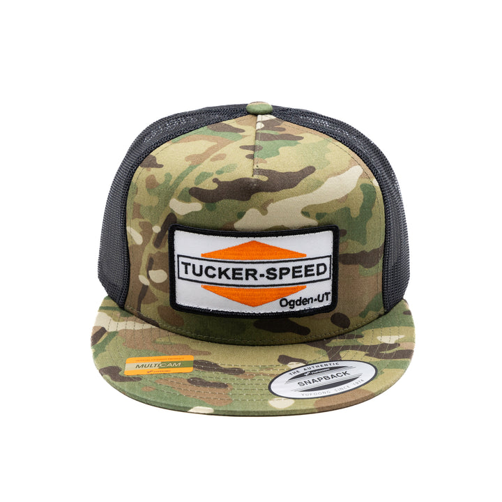 Tucker Speed Triangle Patch Trucker Hat - Multicam / Black Mesh