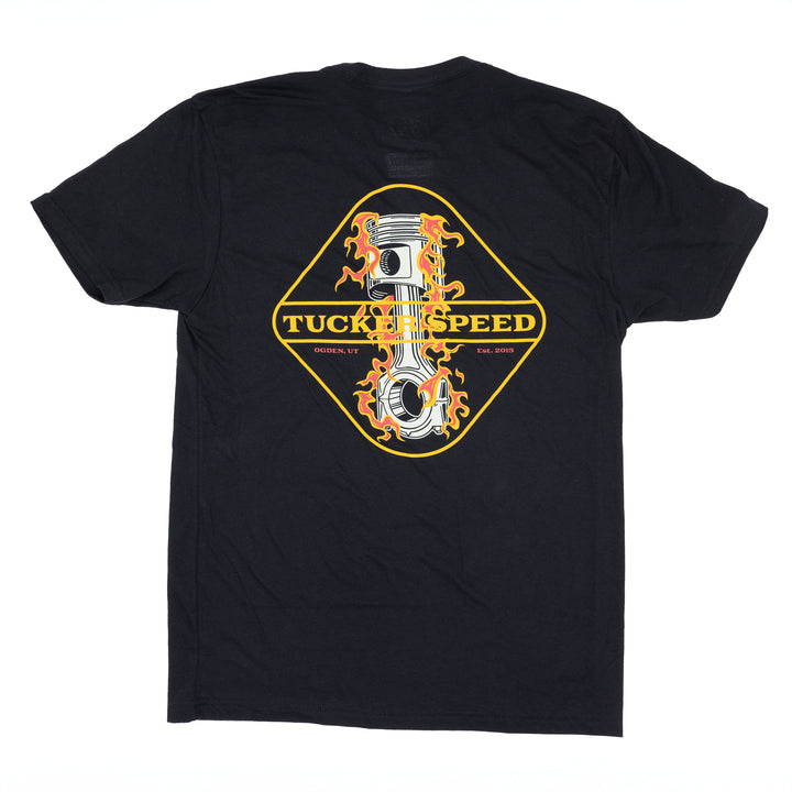 Tucker Speed Piston T-Shirt - Black