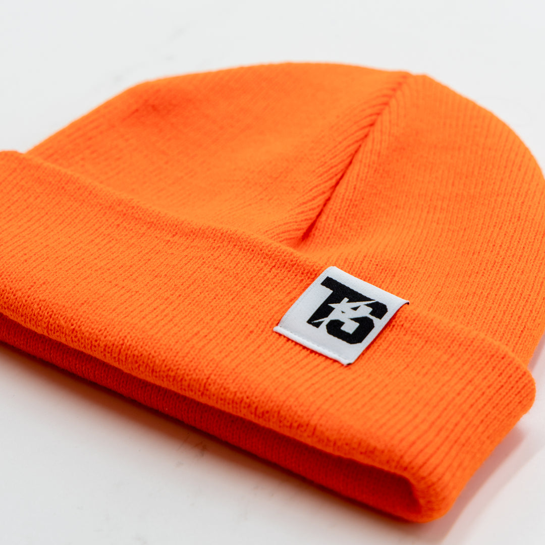 Tucker Speed Knit Cuffed Fisherman's Beanie - Blaze Orange