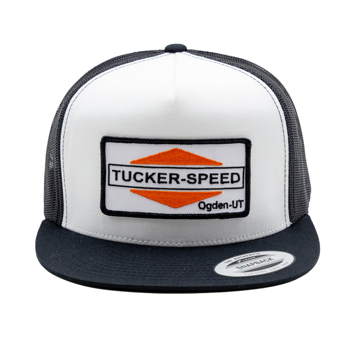 Tucker Speed Triangle Patch Trucker Hat - Black / White