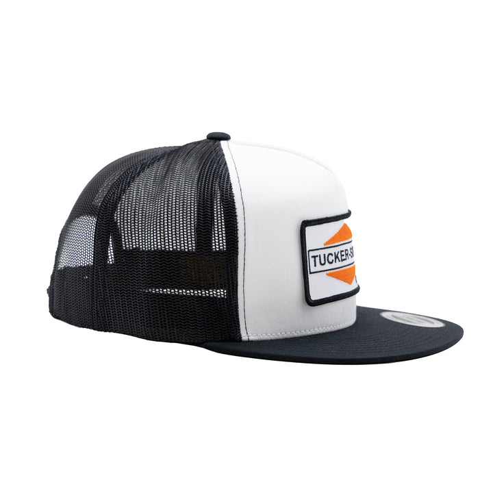 Tucker Speed Triangle Patch Trucker Hat - Black / White