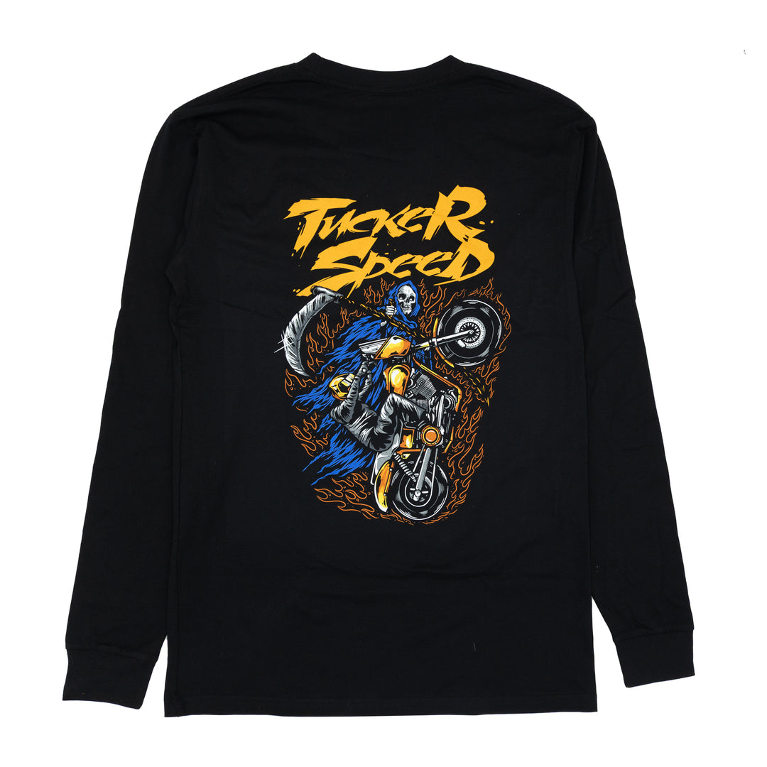 Tucker Speed Reaper Long Sleeve T-Shirt - Black