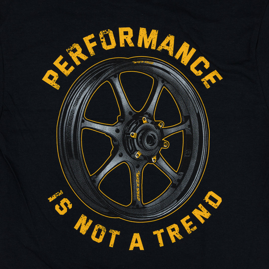 Tucker Speed Performance Is Not A Trend T-Shirt - Black