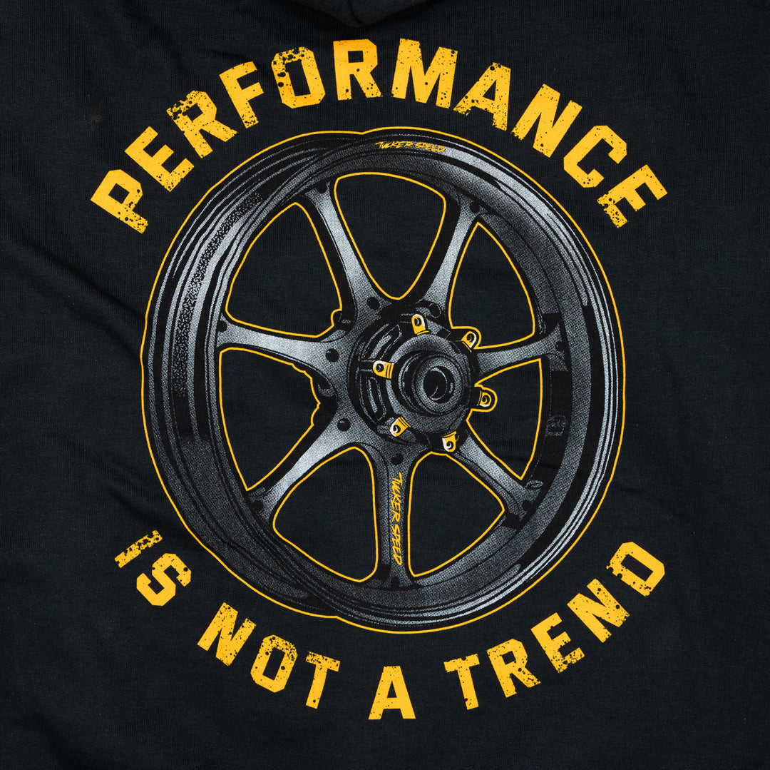 Tucker Speed Performance Is Not A Trend Pullover Hoodie - Black