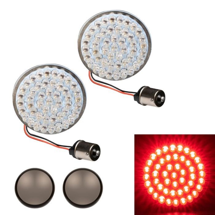 HogWorkz LED Rear Turn Signals for Harley-Davidson® | 1156 Base, Bullet Lens - HW307003