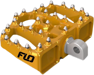 Flo Motorsports Moto Mini Floorboards - Gold