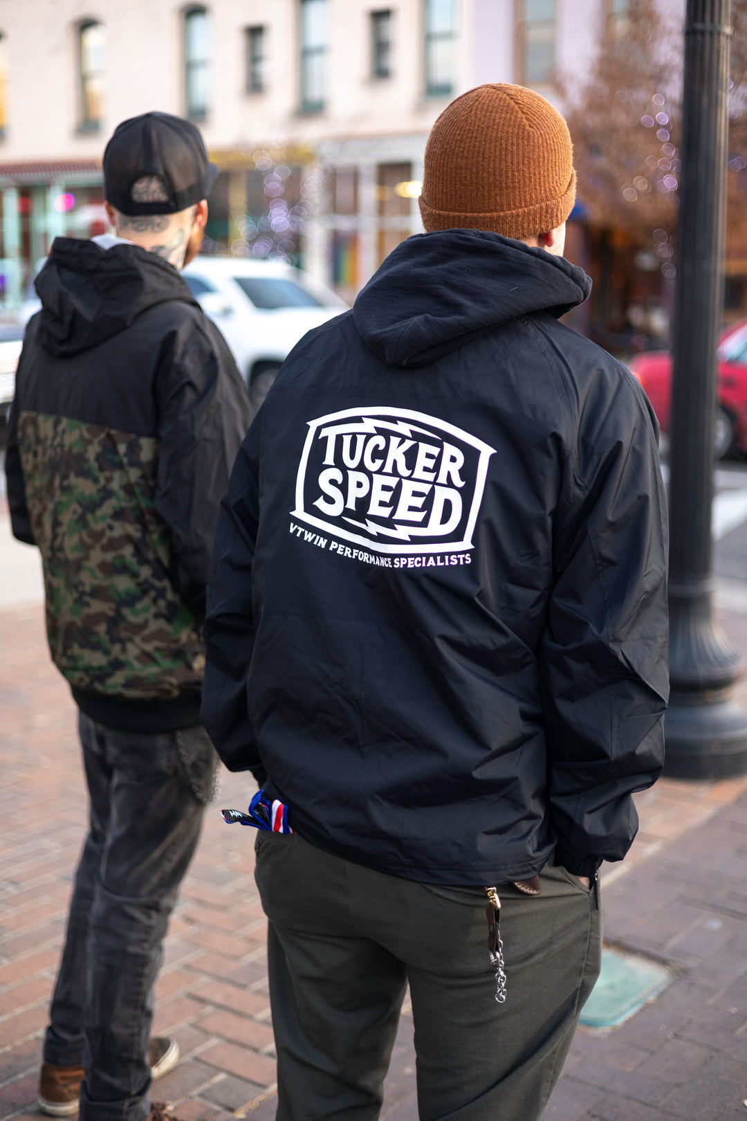 Tucker Speed V-Twin Performance Specialists Lined Coach Jacket - Black