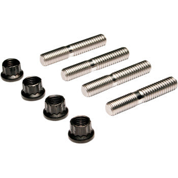 ARP Exhaust Stud Kit - Stainless - W/Lock Nuts - Twin Cam/M8/XL