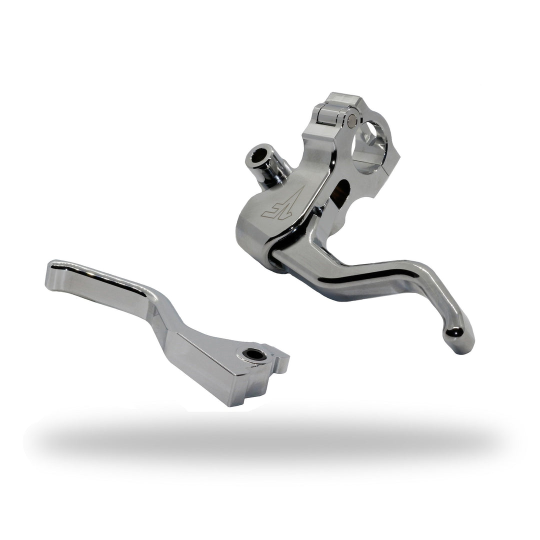 1FNGR Easier Pull Clutch + Brake Lever Combo - Chrome - 2014+ Sportster - 2 Finger
