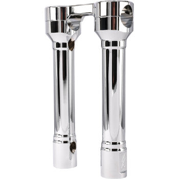 Thrashin Supply Hole Shot Risers - 8" - Chrome