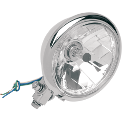 5 3/4" Diamond-Style Bottom-Mount Headlight Assemblies For Springer - Drag Specialties - Headlights (4598652502093)