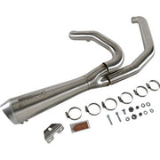 Bassani Road Rage 2-Into-1 Short Exhaust System- Stainless - 17 & Newer Touring