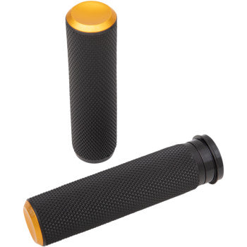 Arlen Ness Fusion Knurled Grips - Throttle By Wire - Gold